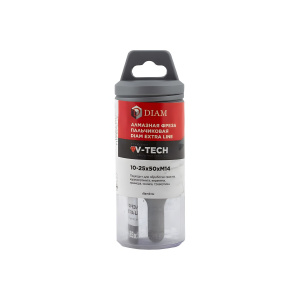 Фреза алмазаная пальчиковая 10-25 х 50 х М14 Extra Line V-TECH (керамогранит, мрамор) DIAM 320304