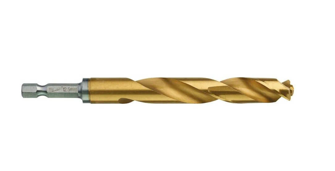 Сверло по металлу 12,5 х 128 мм (1 шт.) HSS-G TiN RedHEX MILWAUKEE 48894728