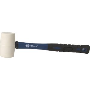 Киянка резиновая 225 г. (белая, фиберглассовая ручка) КОБАЛЬТ 241-062