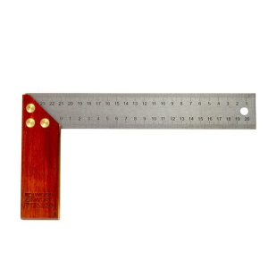 Угольник 250 мм с деревянной базой WOODWORK PTR-250