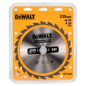 Диск пильный 235 х 30 мм 24T CONSTRUCTION DeWalt DT1954
