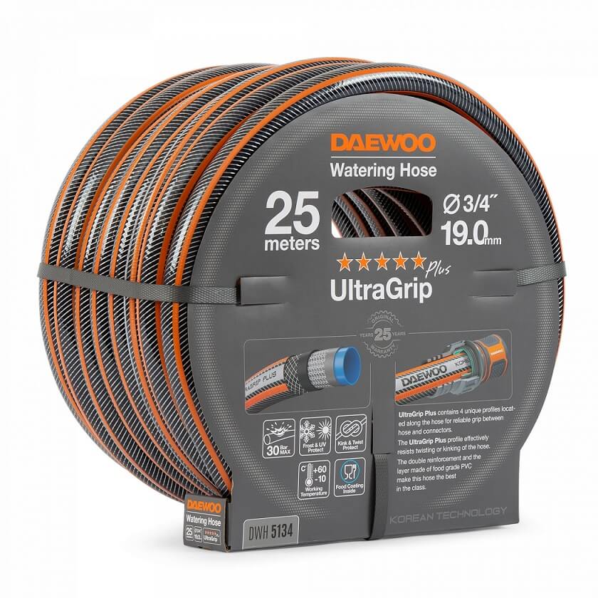 Шланг UltraGrip 25 м, 3/4'' (19 мм) DWH 5134 DAEWOO