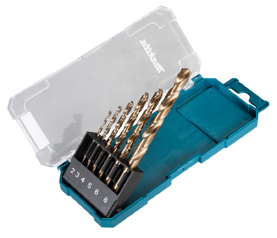 Набор сверл по металлу 6 шт. (2,3,4,5,6,8 мм) HSS-Co MAKITA D-75758