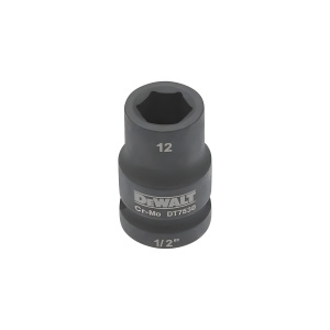 Головка ударная 1/2'' 12 мм (короткая) DeWalt DT7530-QZ
