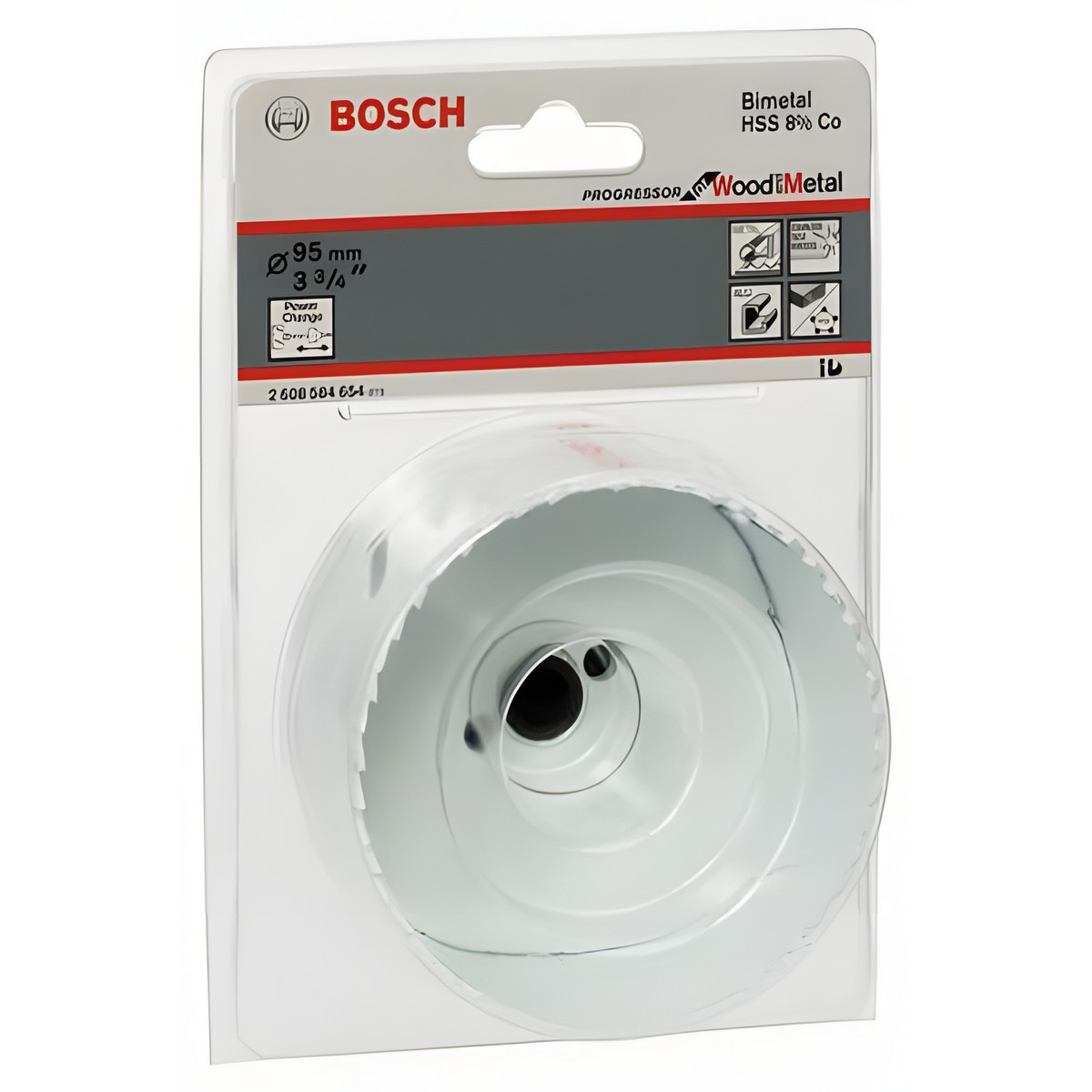 Коронка пильная 95 мм HSS-CO Progressor BOSCH 2608584654