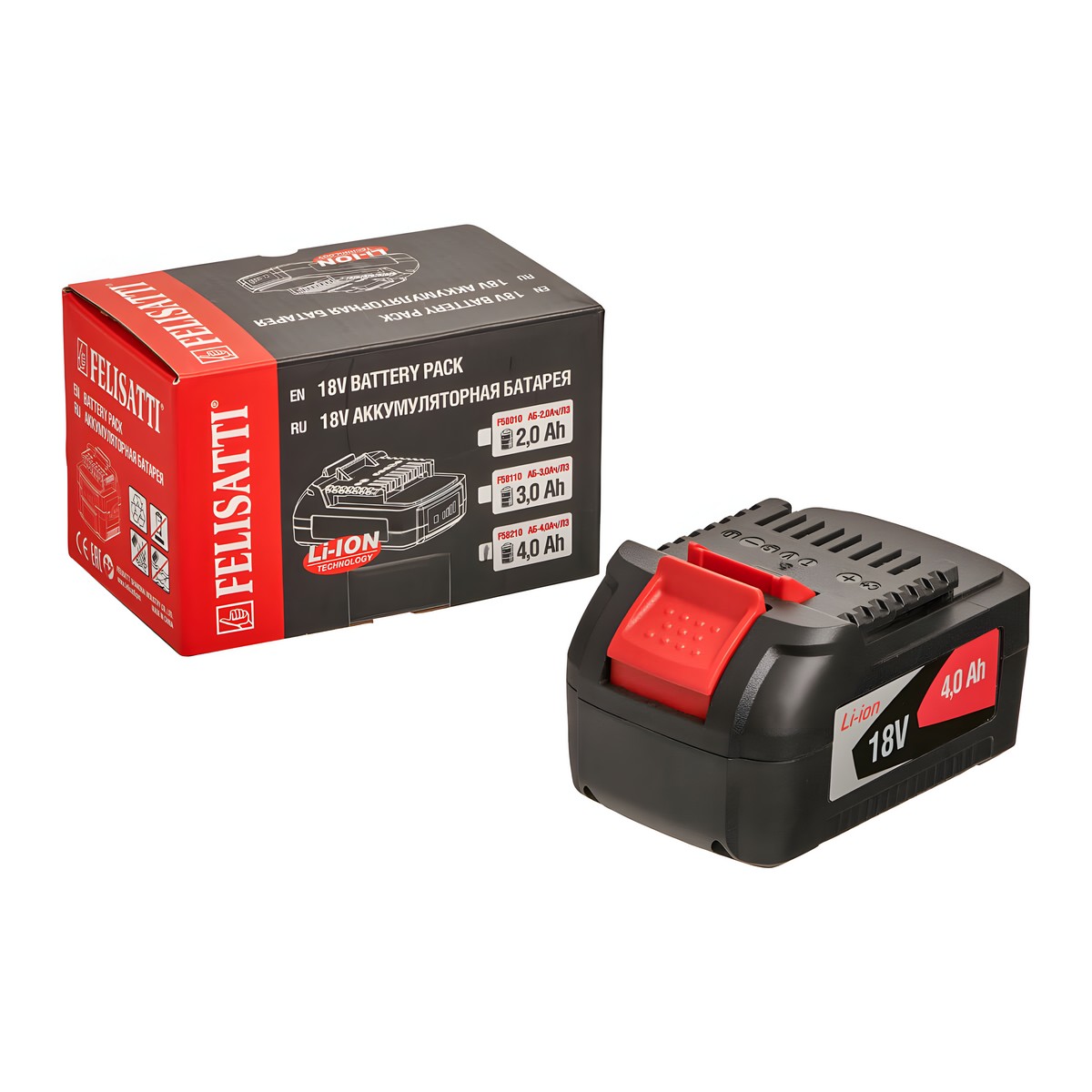 Аккумулятор FELISATTI FT1557 Li-Ion 18В/4Ач М