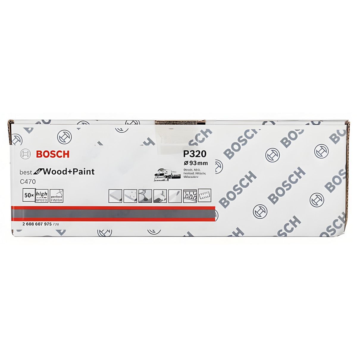 Лист шлифовальный 93 х 186 мм P320 (1 шт.) Best for Wood + Paint BOSCH 2608607975