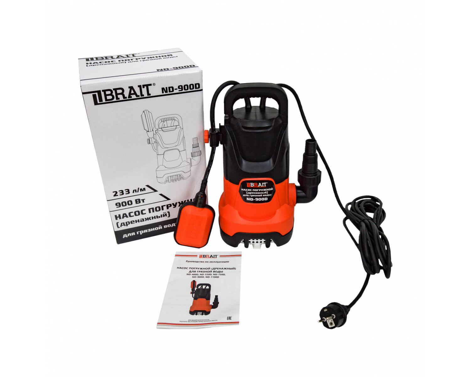 Насос дренажный BRAIT ND-900D