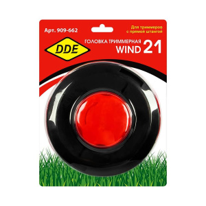 Головка триммерная DDE Wind21 универсальная, полуавтомат (крепление под гайку диска) 909-662