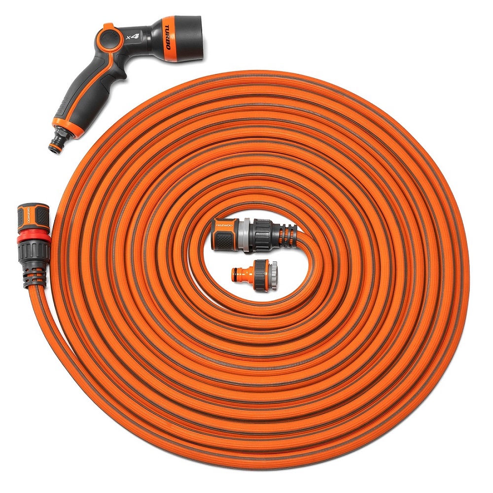 Шланг Aquazoom 30 м, 1/2'' (13 мм), с набором для полива DWH 6105 DAEWOO