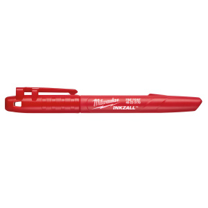 Маркер строительный тонкий, красный INKZALL MILWAUKEE 48223170