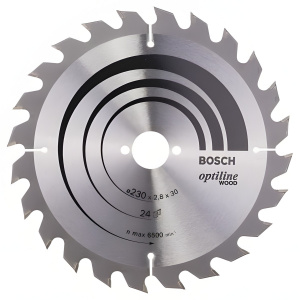 Диск пильный 230 х 30 мм 24T Optiline BOSCH 2608640627