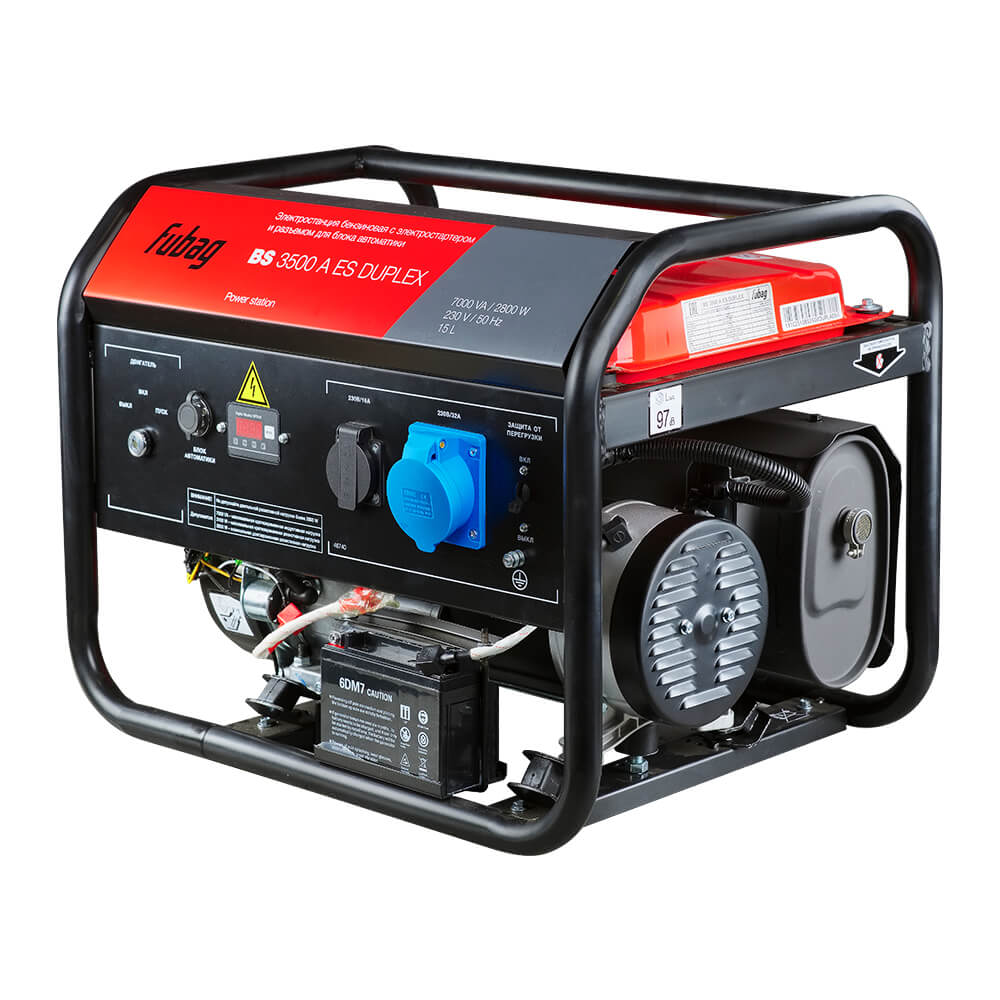 Электростанция бензиновая FUBAG BS 3500 A ES DUPLEX