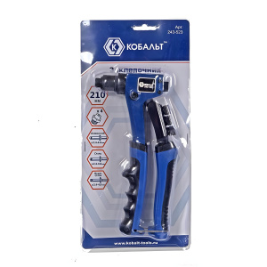 Заклепочник вытяжной усиленный 210 мм (2.4-4.8 мм) КОБАЛЬТ 243-523
