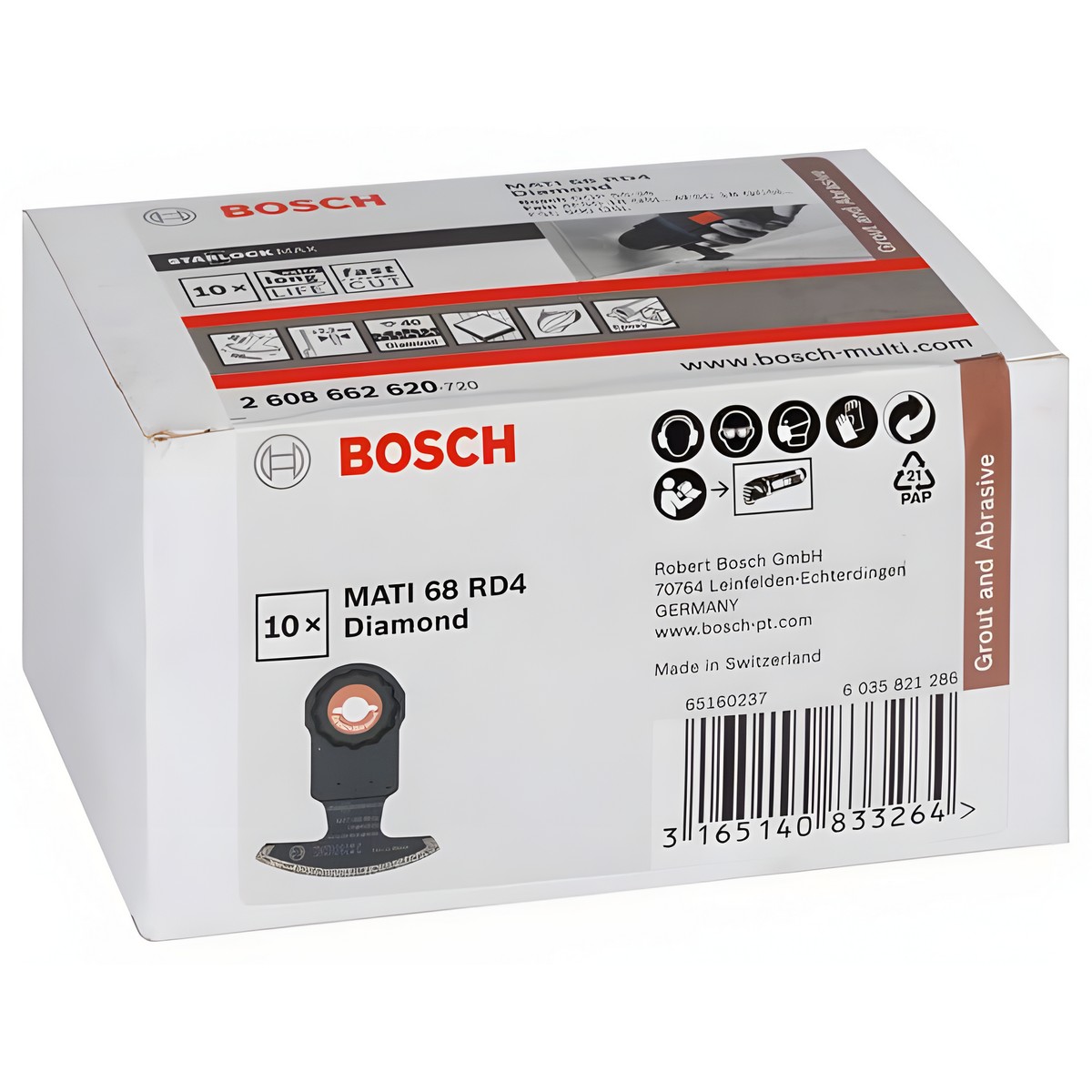 Диск пильный сегментированный Diamant-RIFF MATI 68 RD4 Grout and Abrasive (1 шт.) BOSCH 2608662620