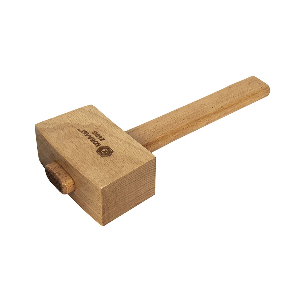 Киянка деревянная 240 г. (боек 115х65х45 мм, деревянная ручка) КОБАЛЬТ 918-725