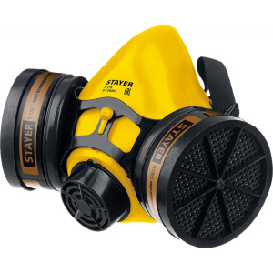 Респиратор противогазовый HF-6000 (в комплекте фильтры А1) STAYER Professional 11175_z01