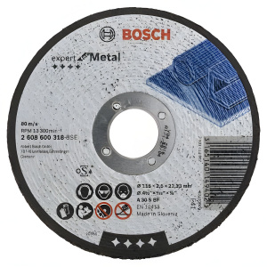 Круг отрезной 115 х 2.5 х 22.2 мм Expert for Metal BOSCH 2608600318