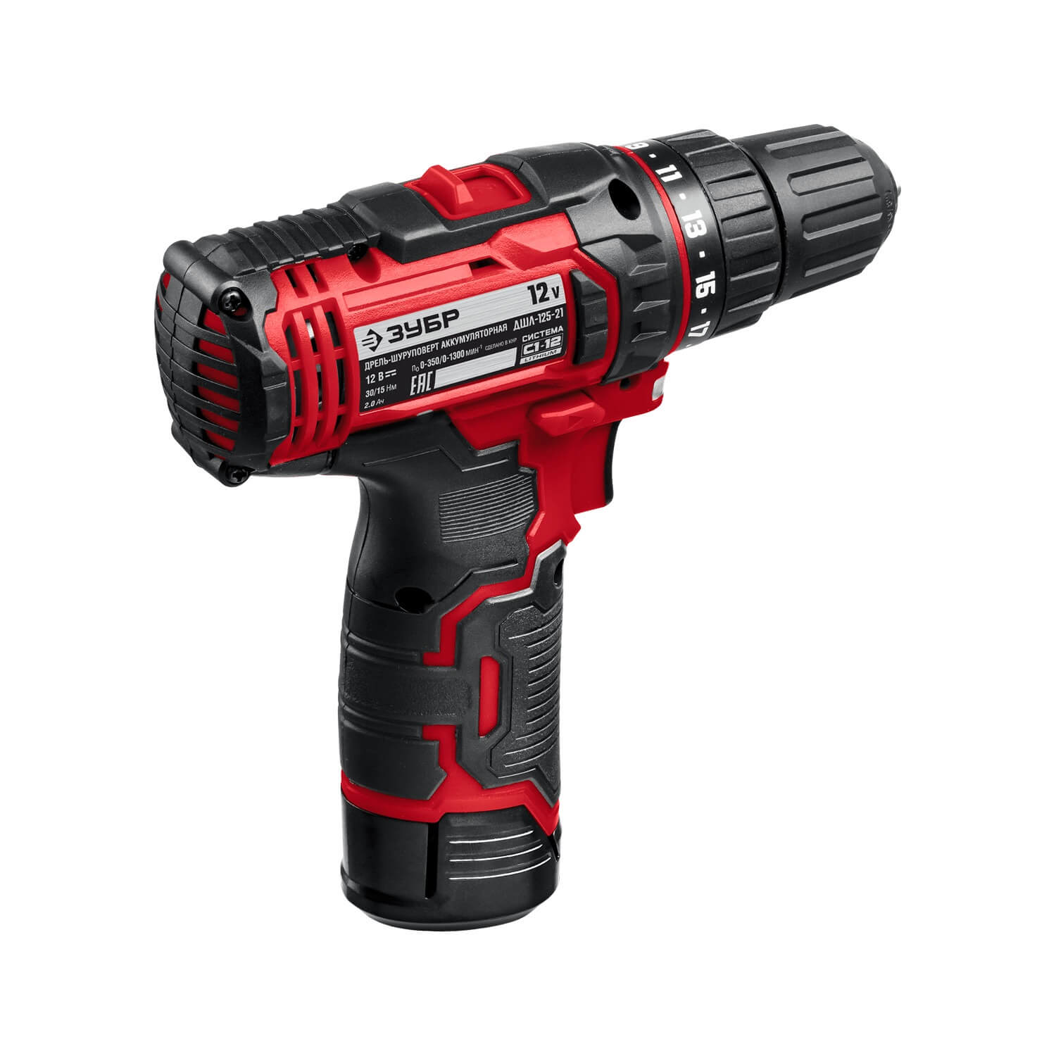 Дрель аккумуляторная ЗУБР ДШЛ-125-21