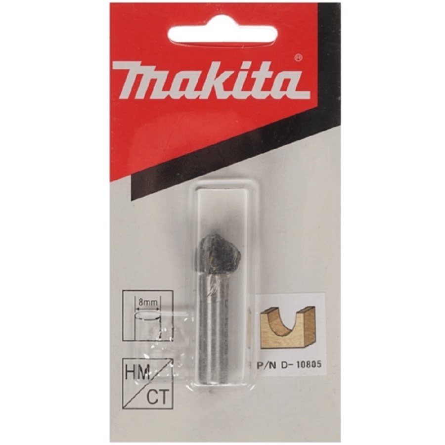 Фреза галтельная (d8/D12/H9.5/L41.5/R6) MAKITA D-10805