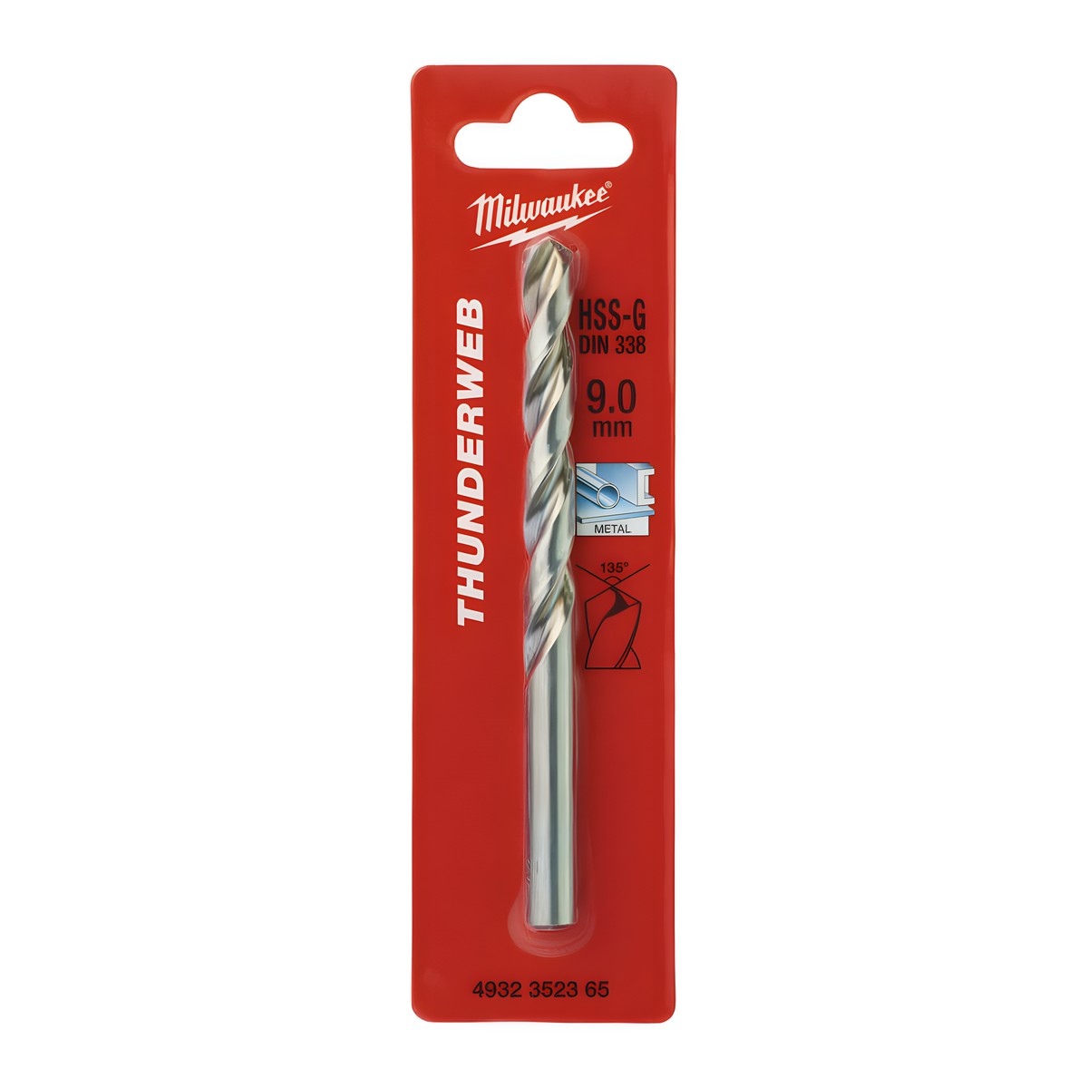 Сверло по металлу 9,0 х 125 мм (1 шт.) HSS-G Thunderweb MILWAUKEE 4932352365