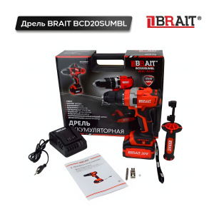 Дрель аккумуляторная BRAIT BCD20SUMBL-1