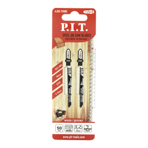 Пилки для лобзика по дереву 50мм, 2 шт. P.I.T. T119BO (фигурный быстрый рез) (AJSB-T119BO)
