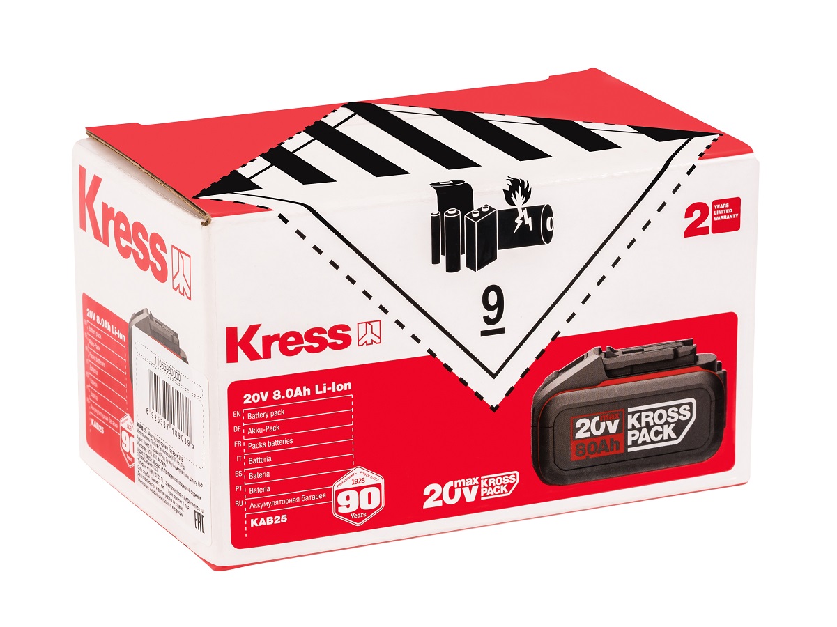 Аккумулятор KRESS KAB25 (20 В, 8.0 А/ч)