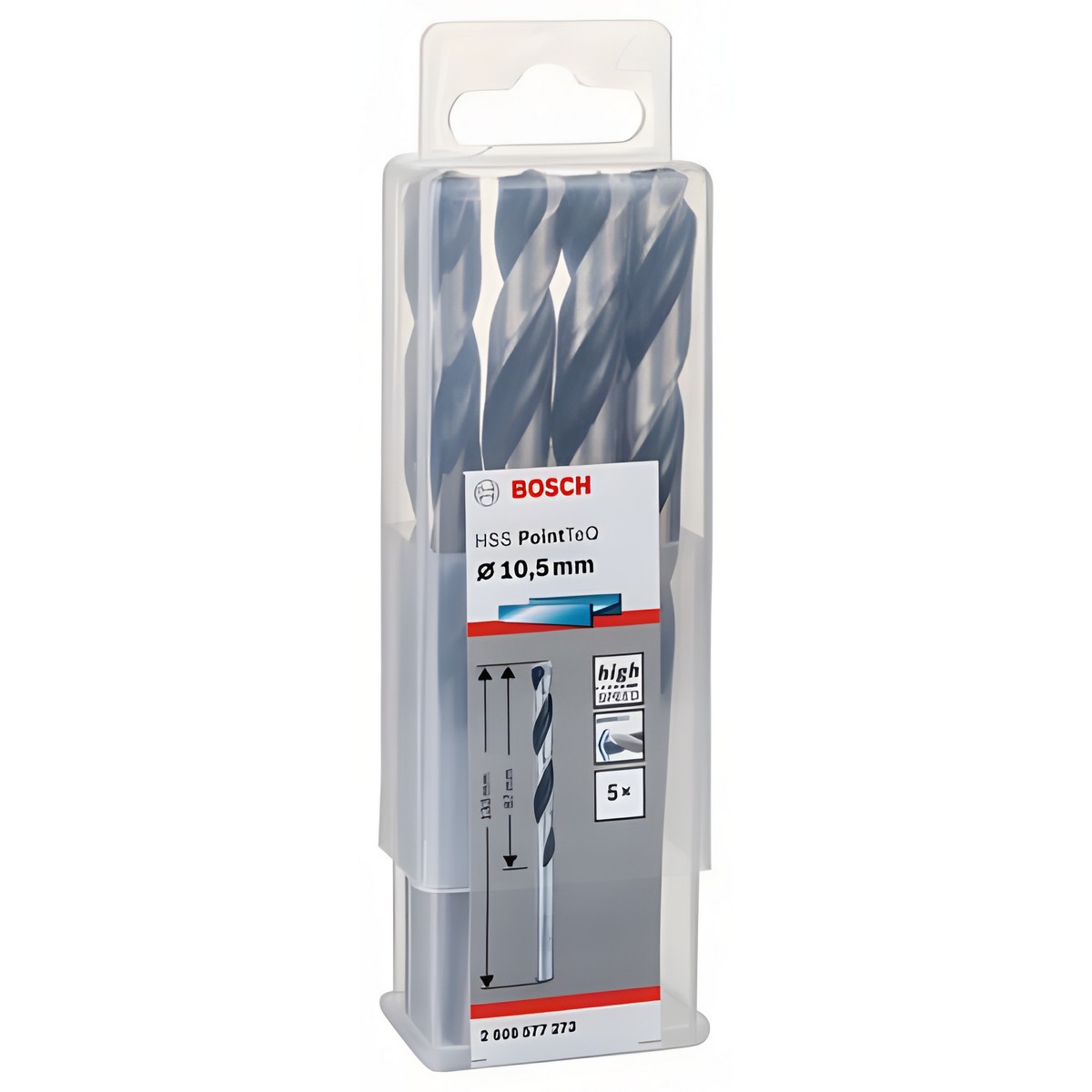 Сверло по металлу 10.5 х 133 мм (1 шт.) HSS PointTeQ BOSCH 2608577273