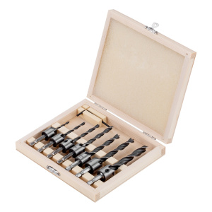 Набор сверл, зенкеров по дереву, 7 шт. (3 - 10 мм) DENZEL 704272