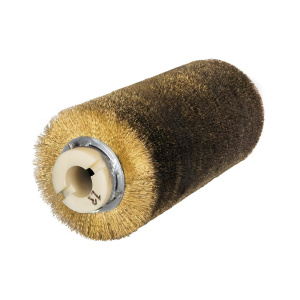 Щетка брашировальная Д130*250*25, ворс гофр латунир-я сталь 0,20 (JWDS-1020) SB.1020.BS020
