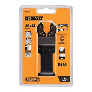 Полотно пильное погружное BIM 43 х 30 мм (универсальное, 5 шт.) DeWalt DT20723