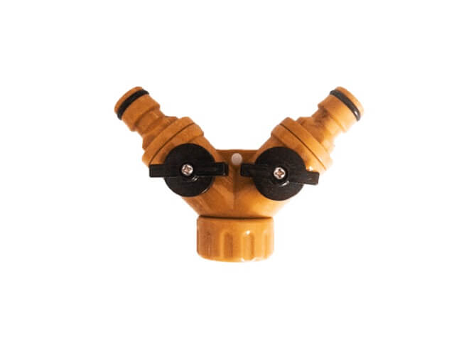 Разветвитель регулируемый 2-х канальный со штуцерами ВИХРЬ