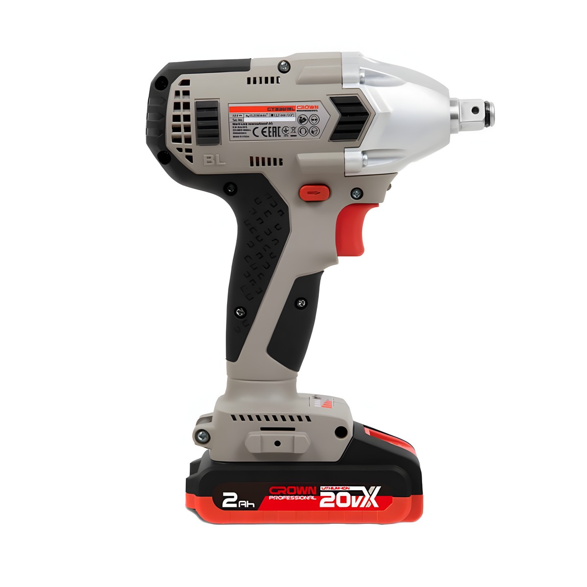 Гайковерт аккумуляторный бесщеточный CROWN CT22015HX-2 TB