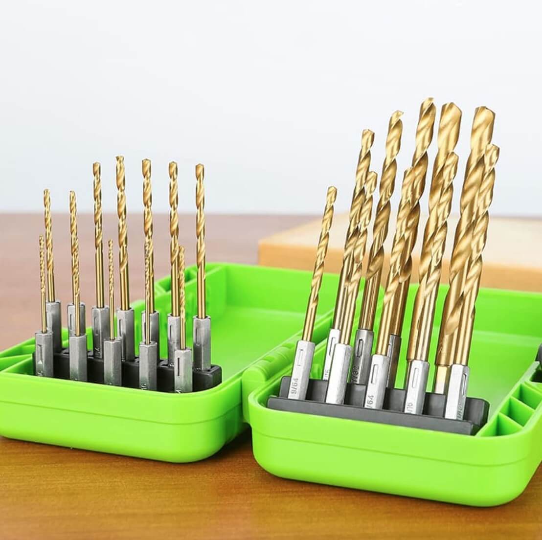 Набор сверл, 22 шт. (1,5 - 8,0 мм) HSS-TIN GREENWORKS 2943907