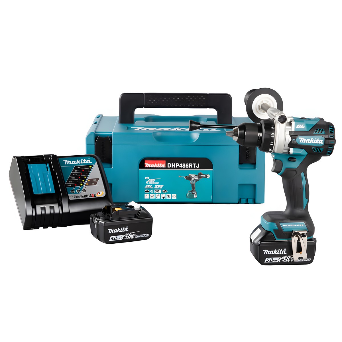 Дрель аккумуляторная ударная MAKITA DHP486RTJ