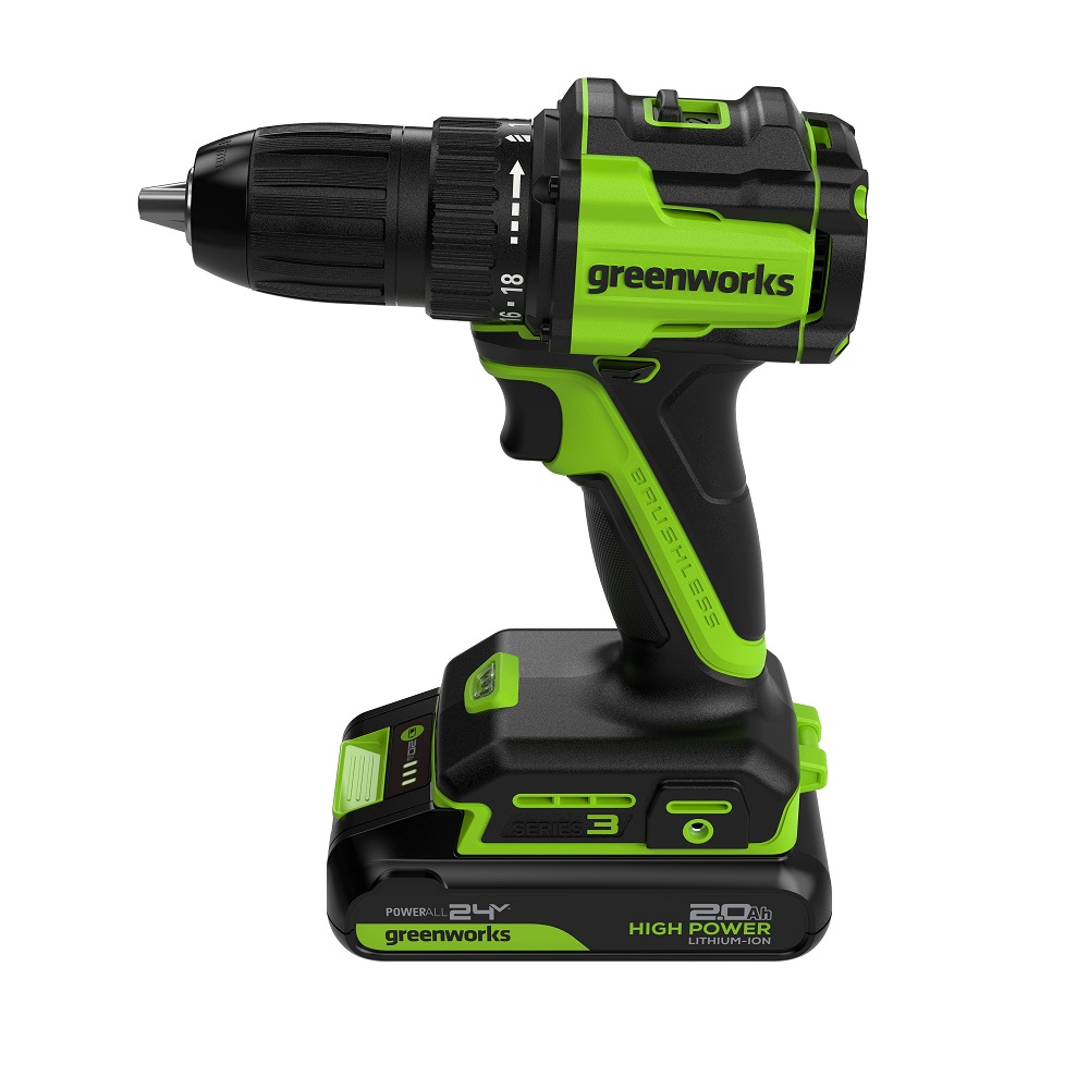 Дрель-шуруповерт аккумуляторная GREENWORKS DD345 3708307CUA