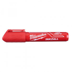 Маркер строительный большой, красный INKZALL MILWAUKEE 4932471556