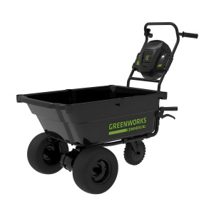 Тележка садовая самоходная аккумуляторная GREENWORKS 82GC, 106 л. (без АКБ и ЗУ) 7400607