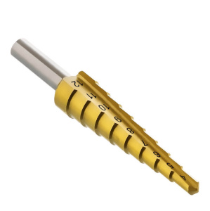 Сверло ступенчатое 6-12 мм (7 ступеней, титан) Профи АТАКА 8090000