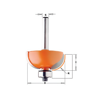 Фреза концевая галтельная CMT D=38.1 L=15.5 S=8.0 R=12.7 937.350.11