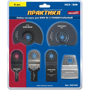 Набор оснастки комбинированный (6 шт., №5, блистер) ПРАКТИКА 240-546