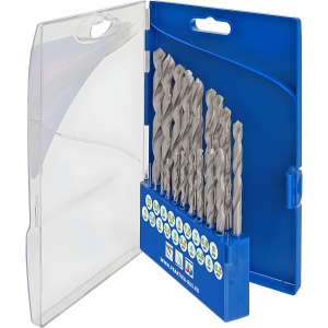 Набор сверл по металлу 19 шт. (1-10 мм) Профи ПРАКТИКА 640-308