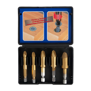 Набор для извлечения саморезов 5 шт. (блистер) "Эксперт" ПРАКТИКА 775-495