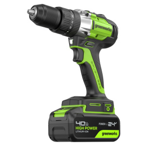 Дрель-шуруповерт аккумуляторная ударная GREENWORKS GD24DD60 3704107CUB