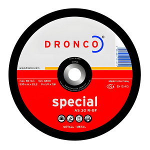 Круг обдирочный 230 х 6.0 х 22.2 мм (нерж. сталь) A 30 T DRONCO 3236041