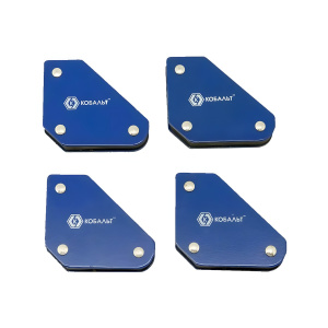 Угольник магнитный 58 х 50 мм (3 угла, 4 магнита до 4 кг) КОБАЛЬТ 918-276