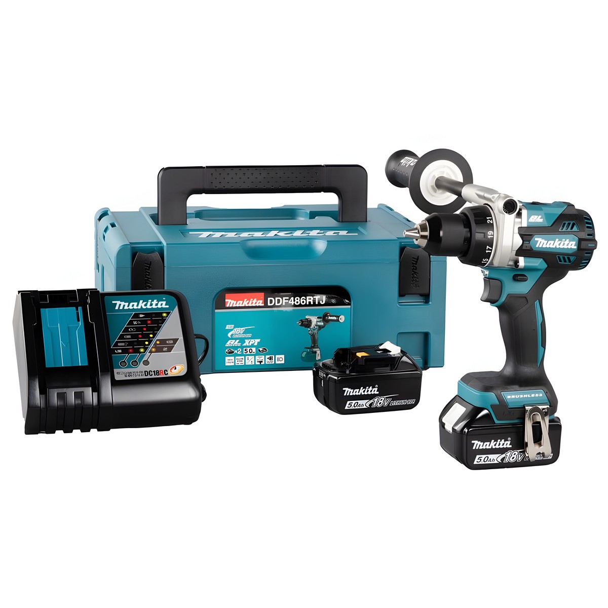 Дрель аккумуляторная MAKITA DDF486RTJ