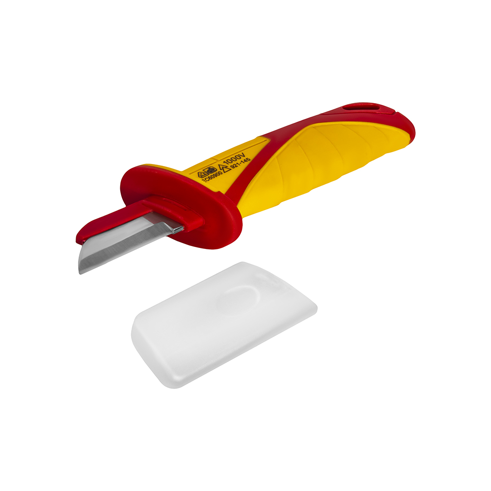 Нож электрика 190 мм, диэлектрический (прямой, изол. лезвие 52 мм) КОБАЛЬТ 921-145