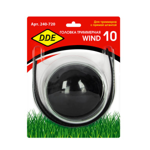 Головка триммерная DDE Wind10, 2-х прутк. (М10х1,0 лев., М10х1,25 лев.) 240-720